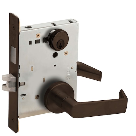 Schlage Corridor Mortise Lock with Deadbolt, 06A Design, Oil Rubbed Bronze L9456P 06A 613